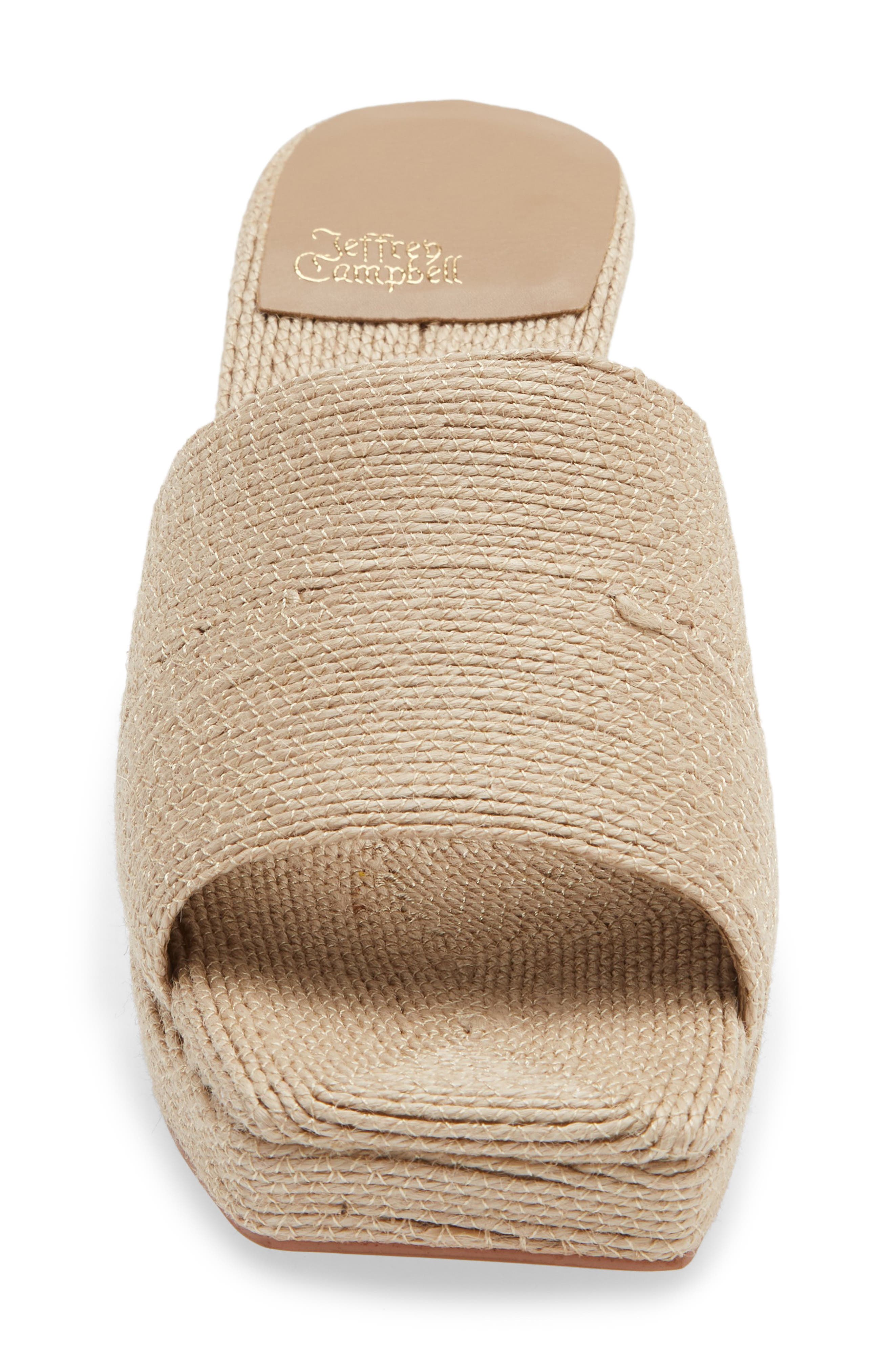 Jeffrey Campbell Dress Code Sandal, Alternate, color, Natural Jute
