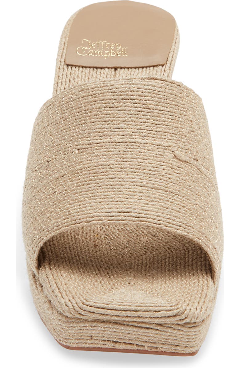 Jeffrey Campbell Dress Code Sandal, Alternate, color, Natural Jute