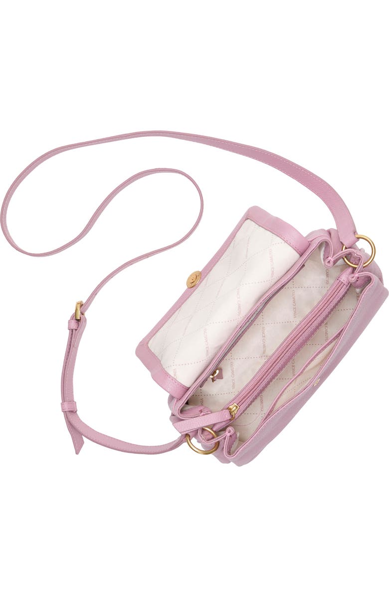 Vince Camuto Medna Leather Crossbody Bag, Alternate, color, Pink
