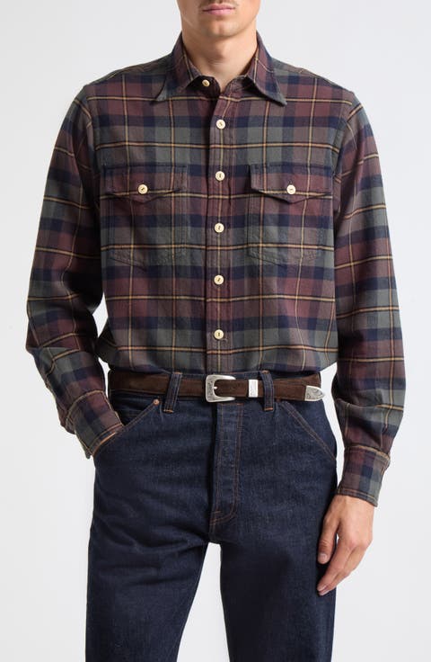 Check Cotton Work Shirt