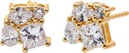 BY ADINA EDEN Lab Grown Diamond Multi Cut Cluster Stud Earring