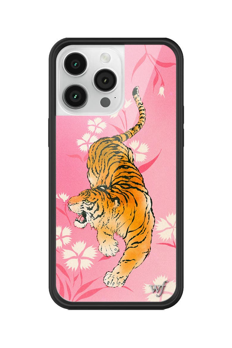 Tiger Blossom iPhone Case, Alternate, color, Pink