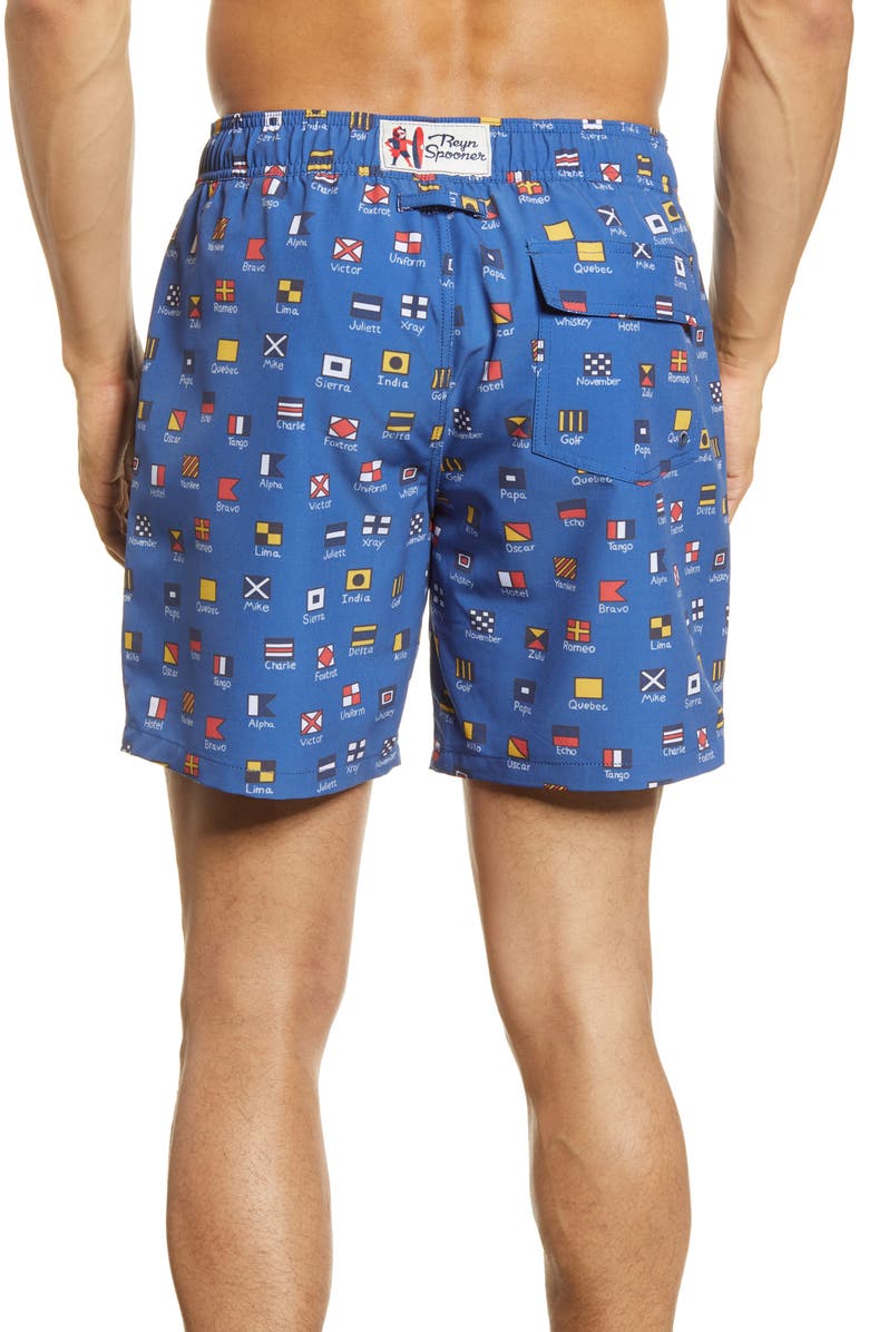 Reyn Spooner Charlie Foxtrot Swim Trunks, Alternate, color, 