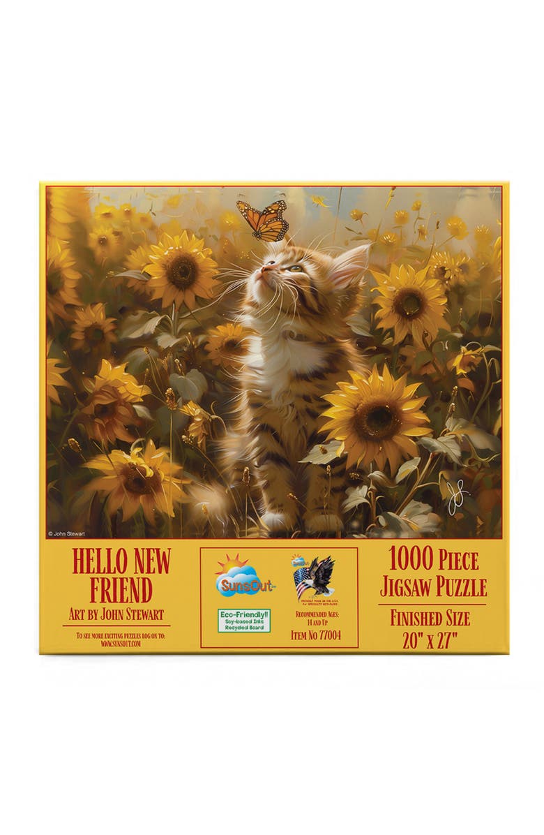Sunsout Hello New Friend 1000 piece Jigsaw Puzzle for Adults, Alternate, color, Multicolor