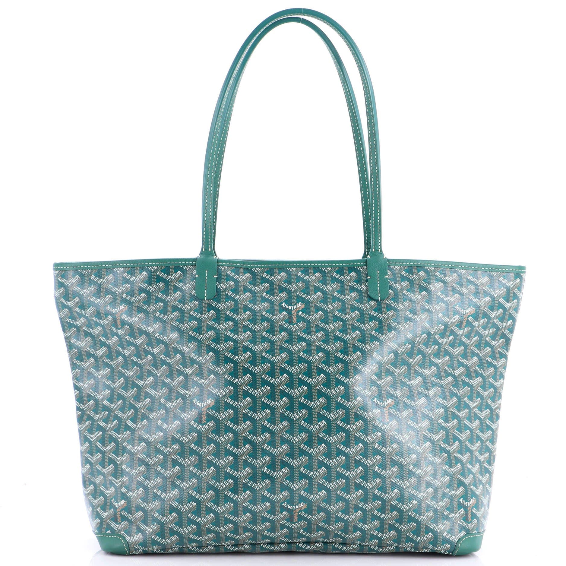Pre-Owned Goyard Artois Tote Coated Canvas MM, Main, color, Green