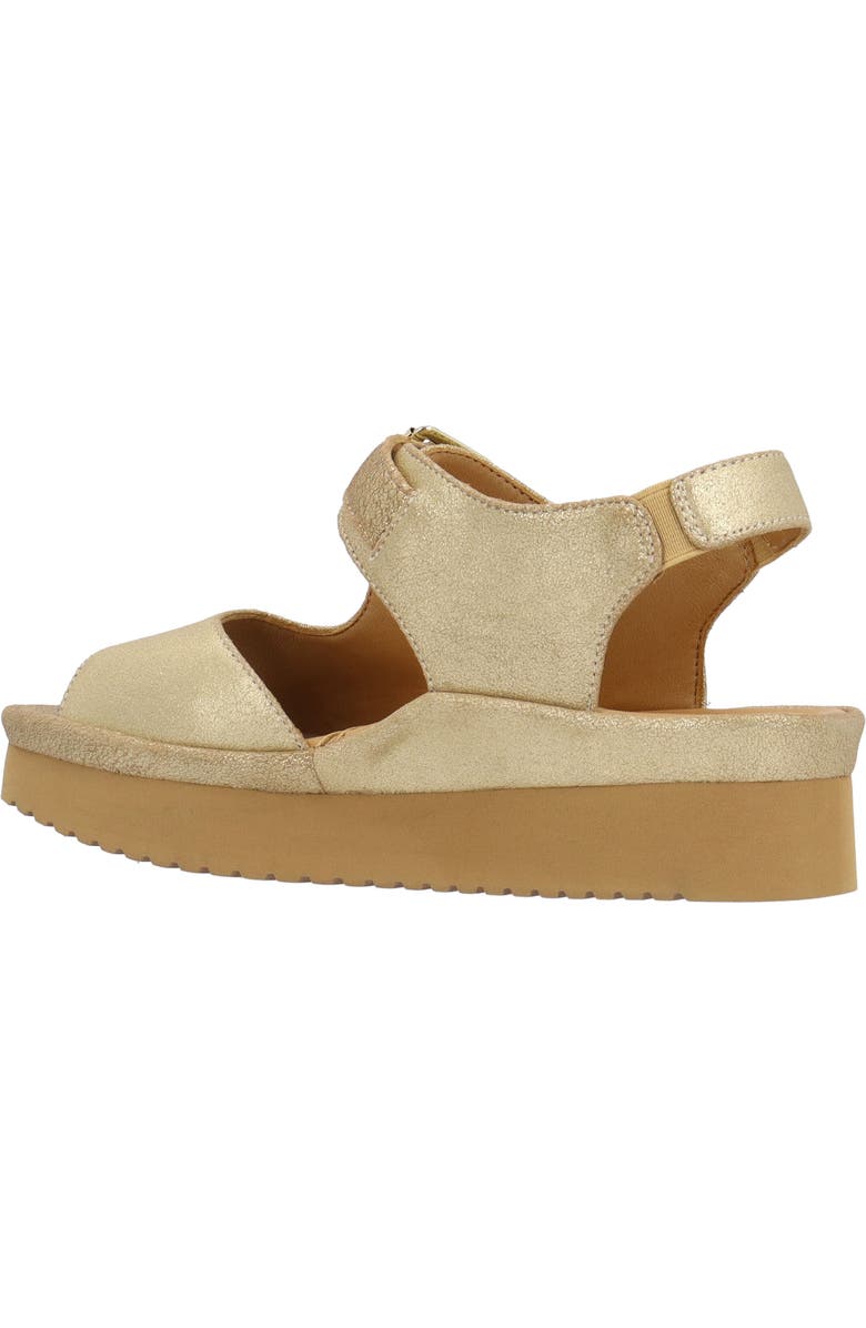 L'Amour des Pieds Azenor Ankle Strap Sandal, Alternate, color, Gold