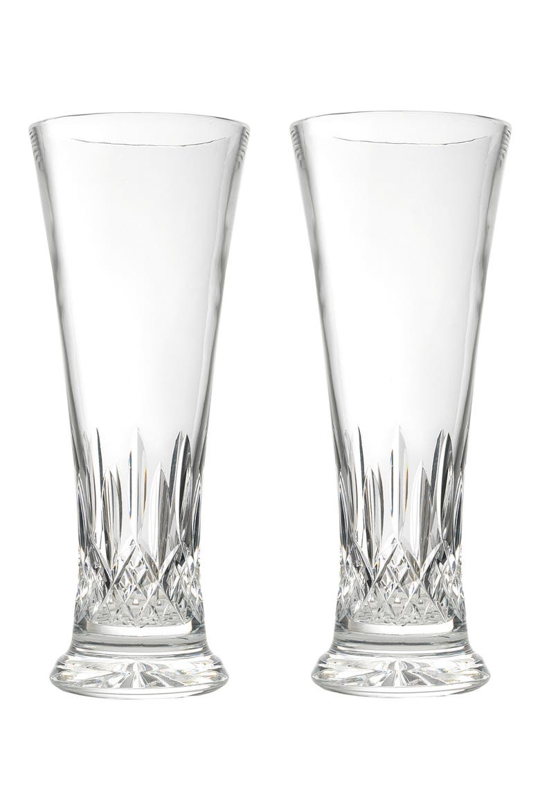 'Lismore' Lead Crystal Pilsner Glasses, Alternate, color, CLEAR