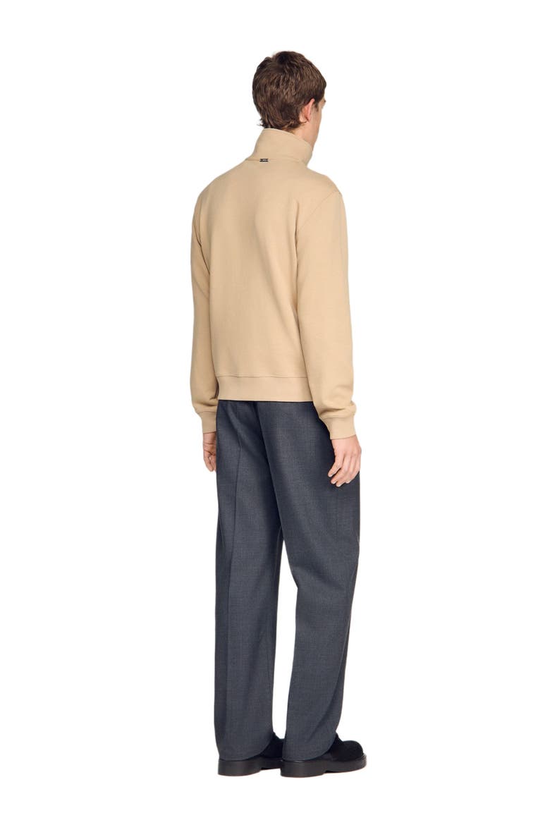 Cotton sweatshirt, Alternate, color, Cappucino
