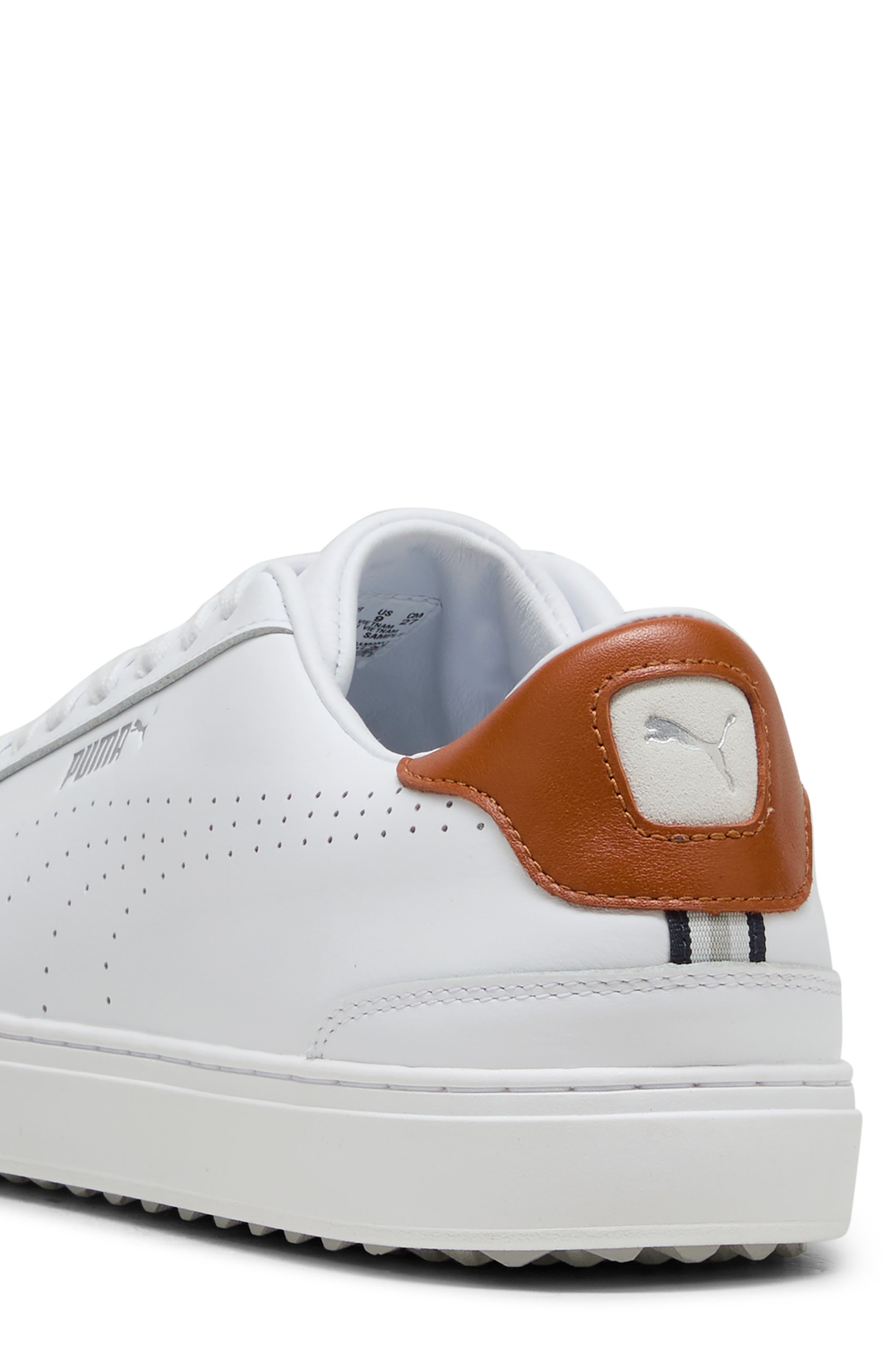 PUMA GOLF Classic G Golf Shoes, Alternate, color, Puma White-Ash Gray