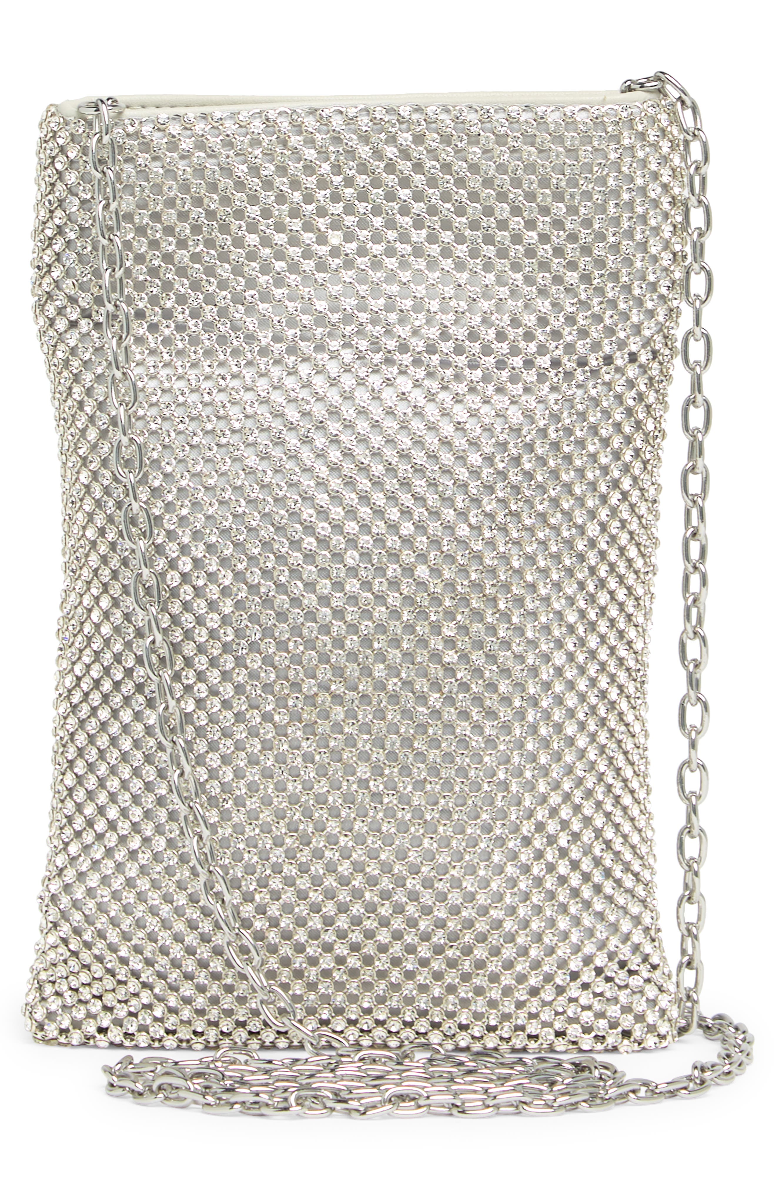 Whiting & Davis Crystal Cosmo Crossbody Bag, Alternate, color, 