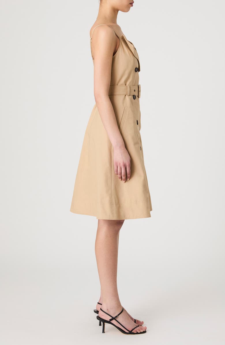French Connection Belted Trench Dress, Alternate, color, Khaki