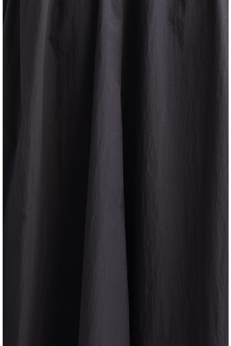 Travel Cotton Gathered Waist Shift Dress, Alternate, color, BLACK