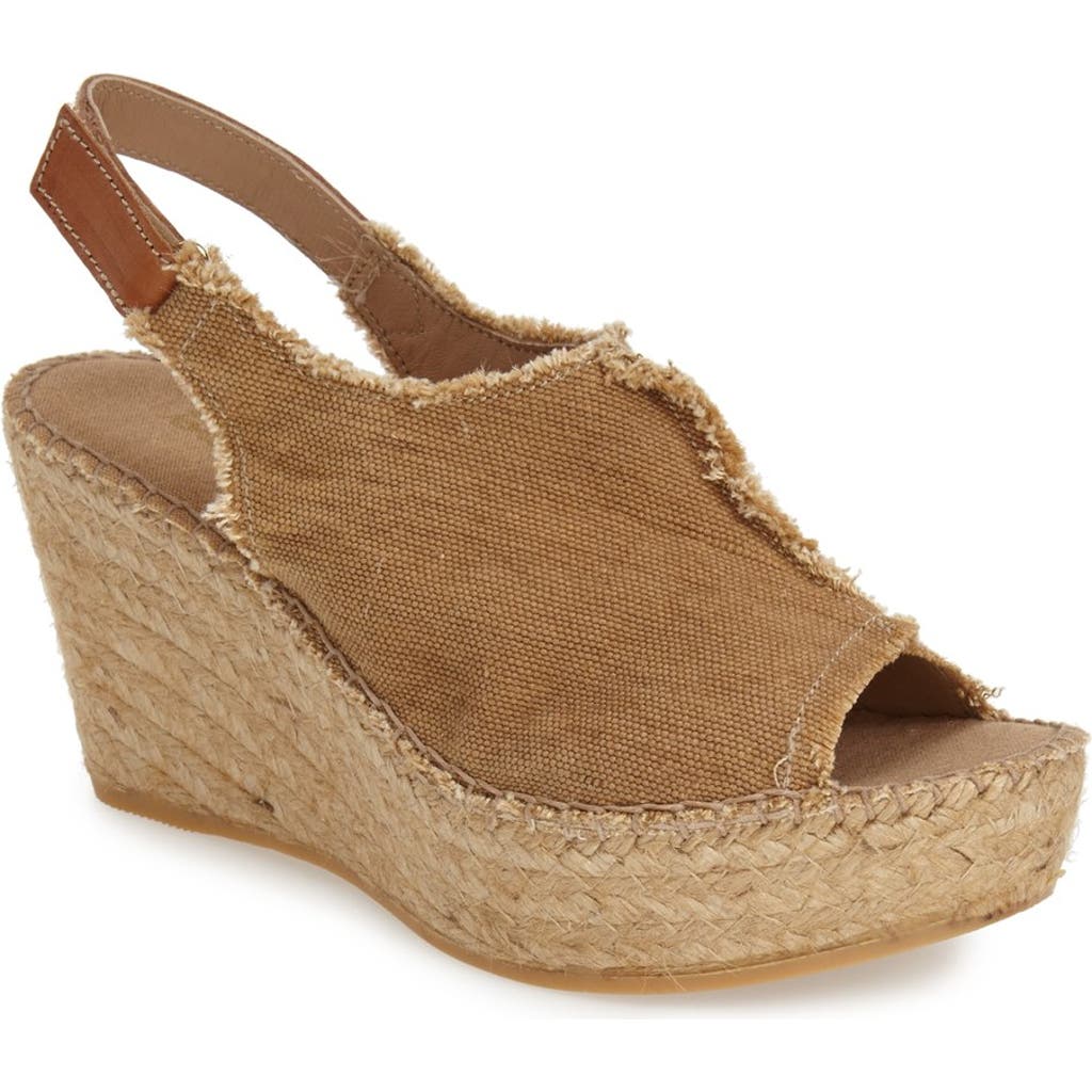 Toni Pons 'Lugano' Espadrille Wedge Sandal in Tobacco Fabric  product