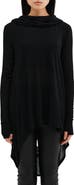 Marcella Oslo Semisheer Long Sleeve High-Low Jersey Tunic