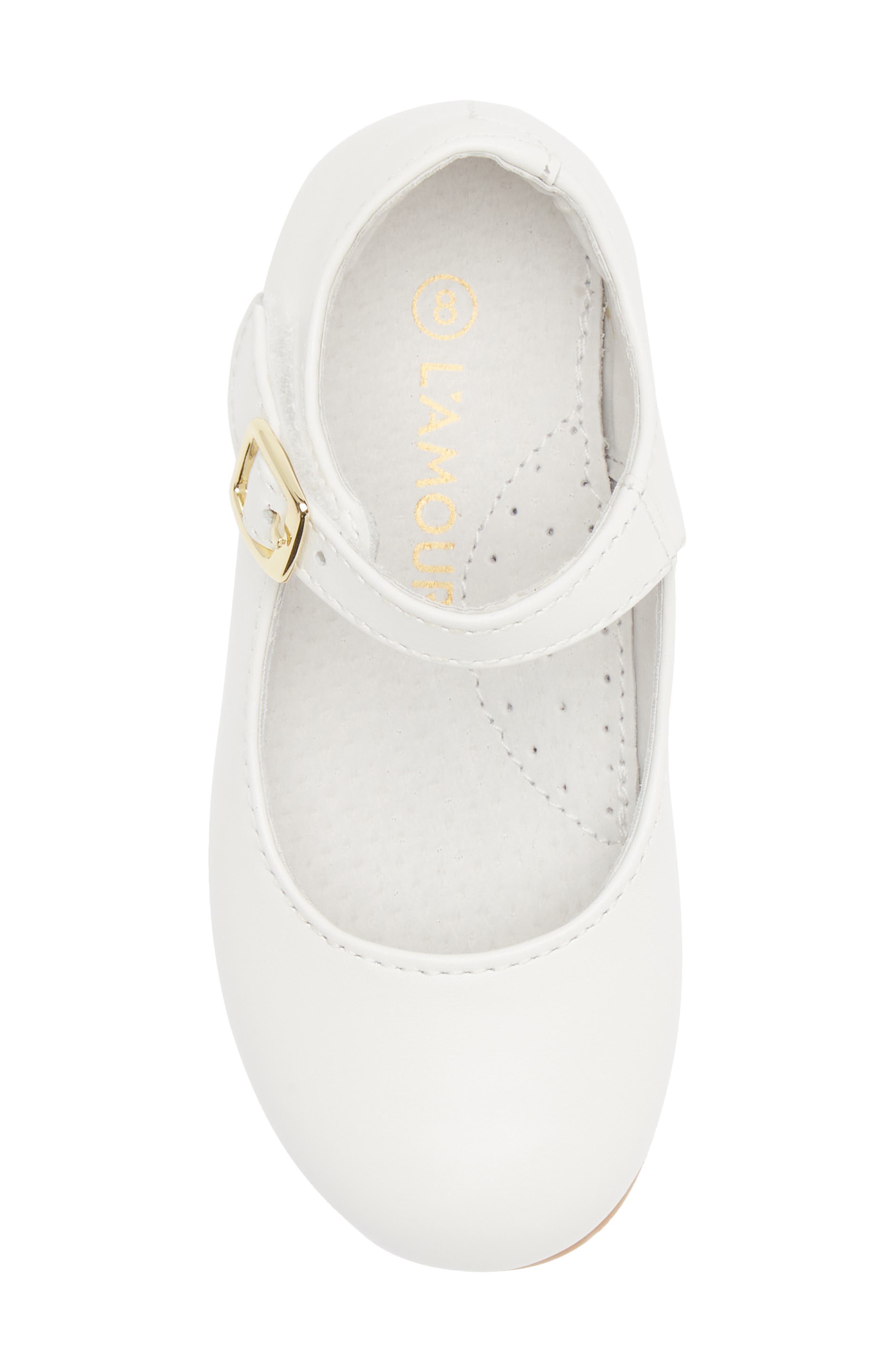 L'AMOUR Kids' Rebecca Mary Jane, Alternate, color, White
