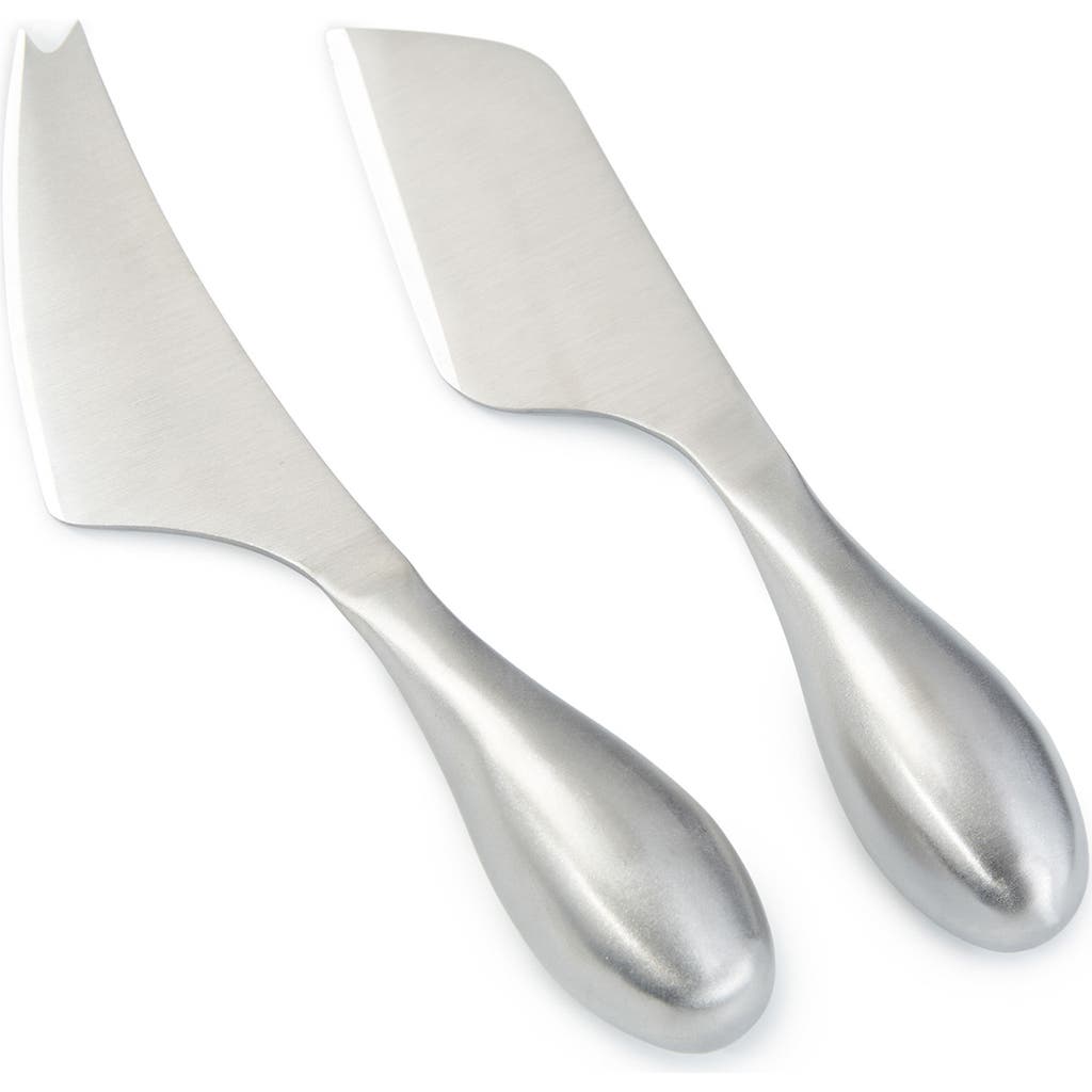 Berghoff Aaron Probyn 2-piece Cheese Knife Set In Silver
