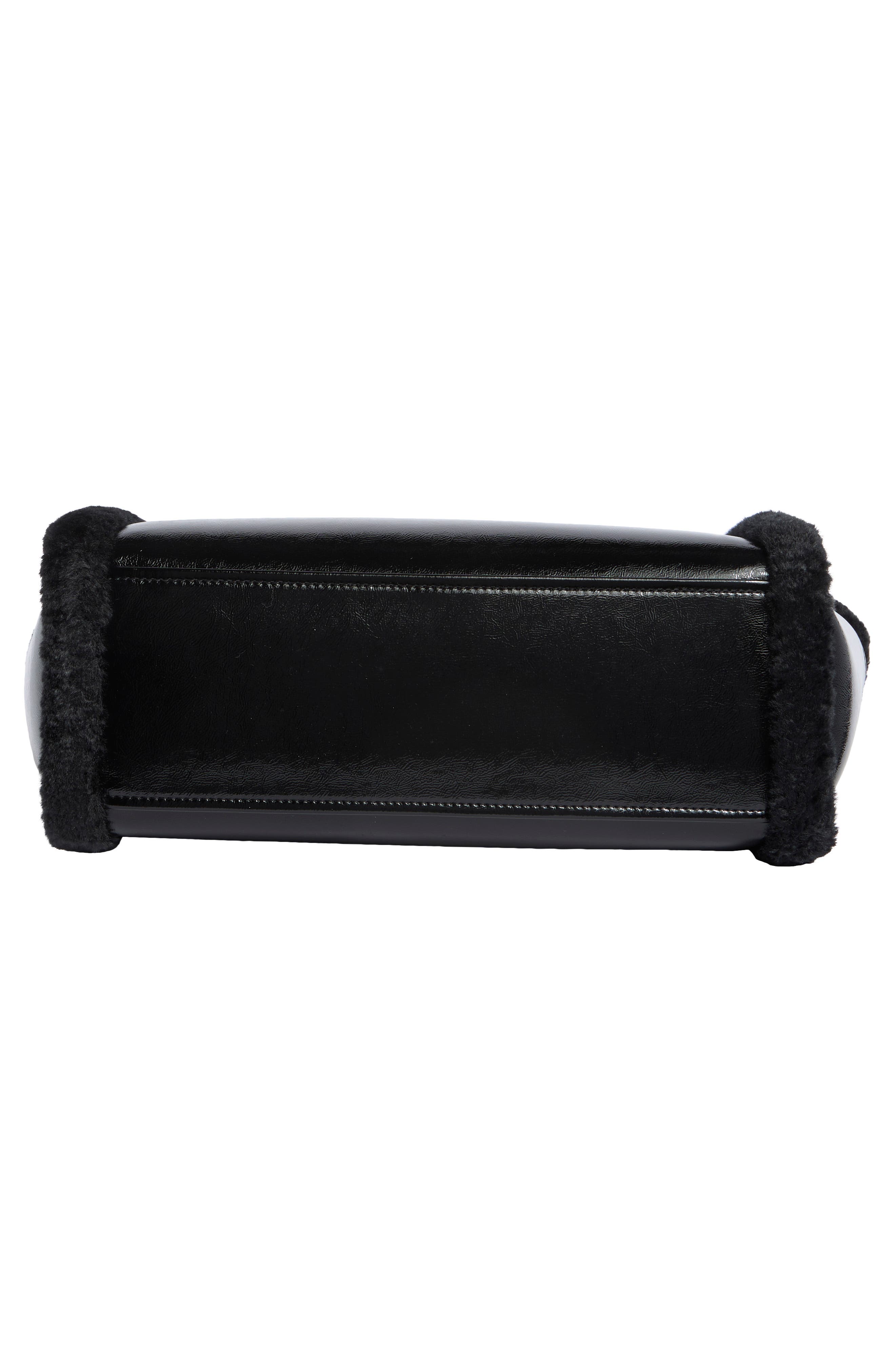 Kate Spade New York jett faux shearling trim tote bag, Alternate, color, 