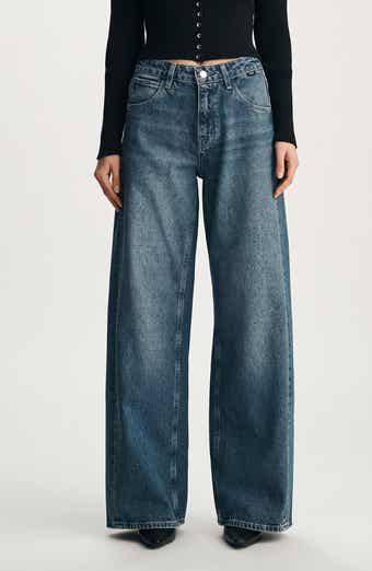 Siena Embellished High Waist Wide Leg Jeans