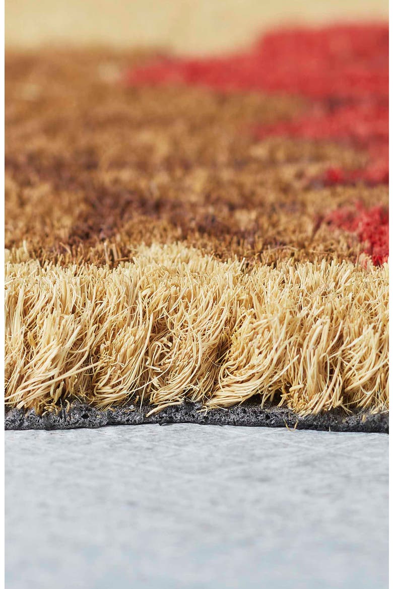 Hello Fall Leaves Coir Doormat, Alternate, color, NO COLOR
