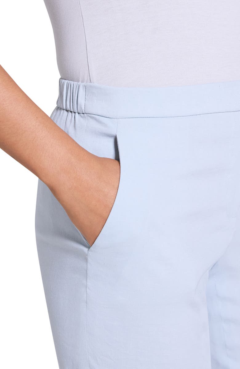 Theory Treeca Pull-On Pants, Alternate, color, Pearl Blue