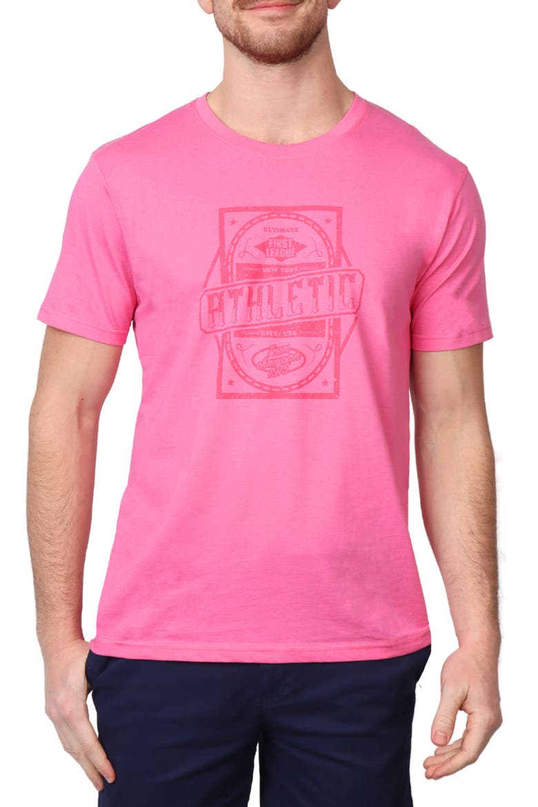First League Graphic T-Shirt, Main, color, PUNCH PINK