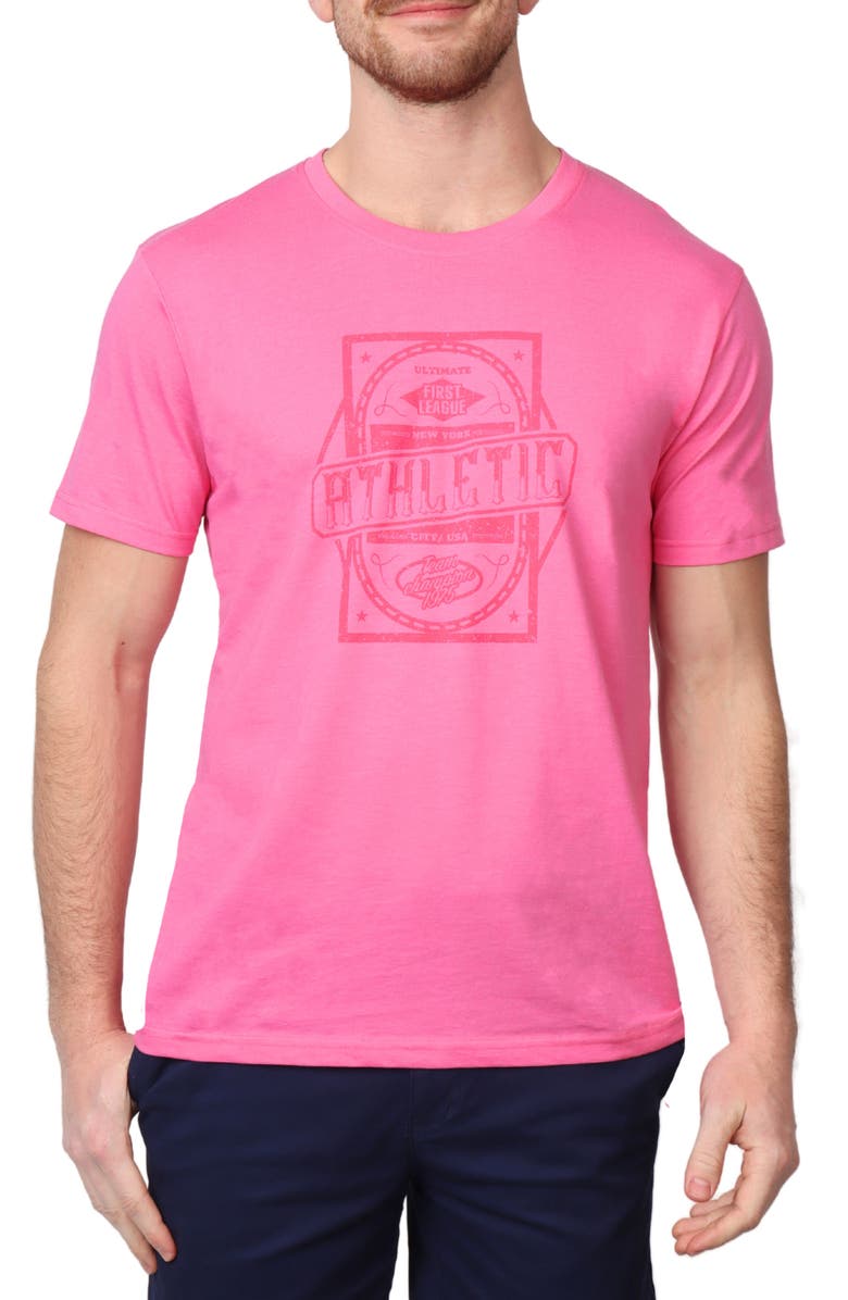 TailorByrd First League Graphic T-Shirt, Main, color, Punch Pink