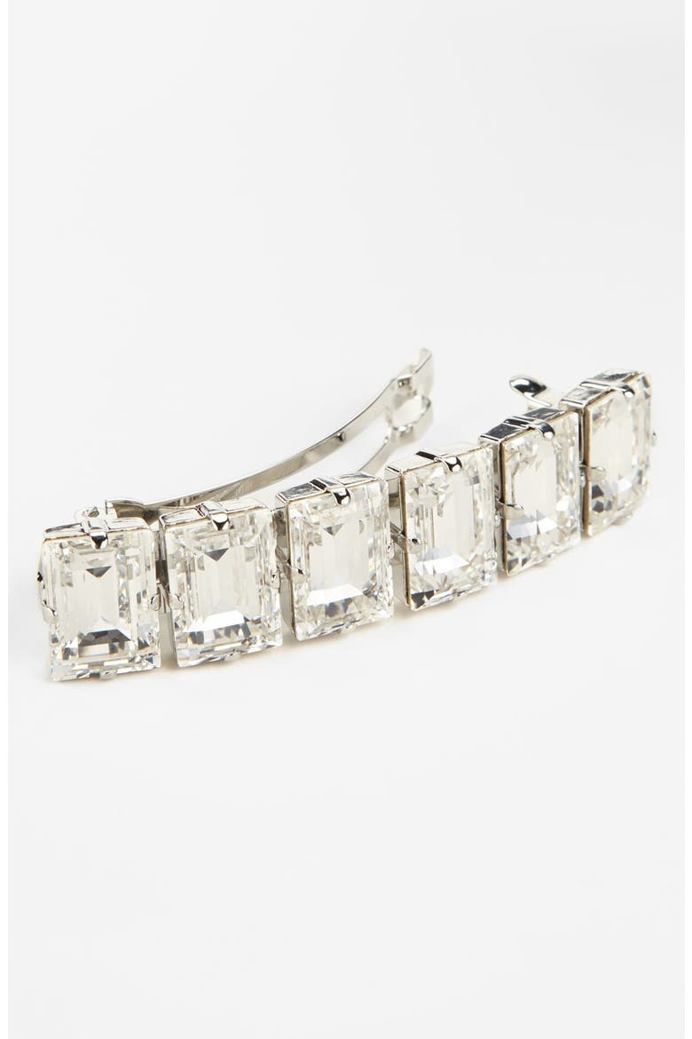 'Swarovski Treasure Trove' Barrette, Main, color, CRYSTAL/RHODIUM