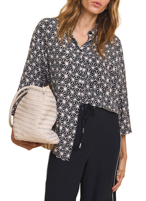 Geometric Print Resort Shirt