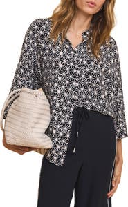 MINT VELVET Geometric Print Resort Shirt