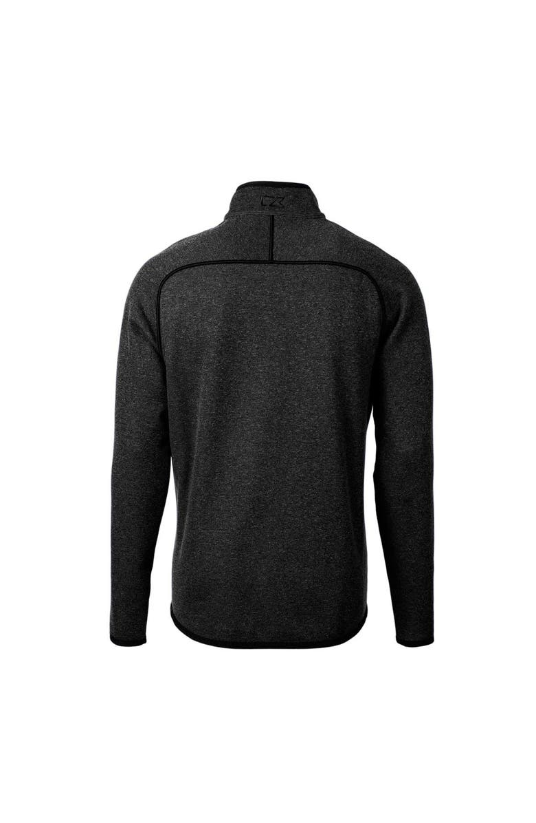 Cutter & Buck Men's Cutter & Buck Heather Charcoal New Mexico State Aggies Mainsail Sweater-Knit Big & Tall Full-Zip Jacket, Alternate, color, 