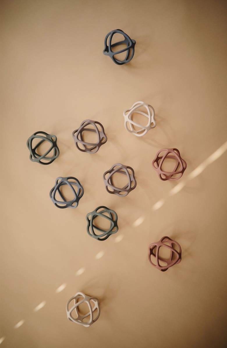 Mushie Silicone Ball Teether Toy, Alternate, color, Tradewinds