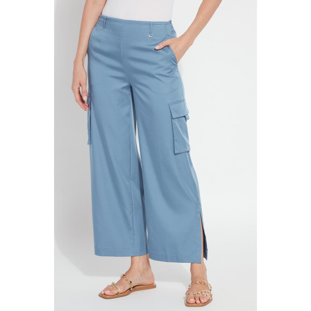 LYSSÉ LYSSÉ CALYPSO STRETCH SATIN ANKLE CARGO PANTS