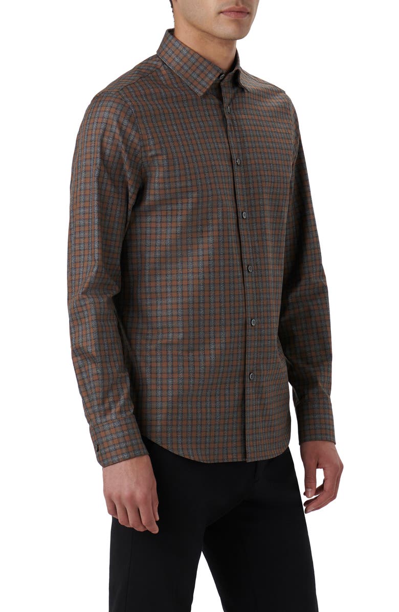 Bugatchi Karl Check Button-Up Shirt, Alternate, color, 