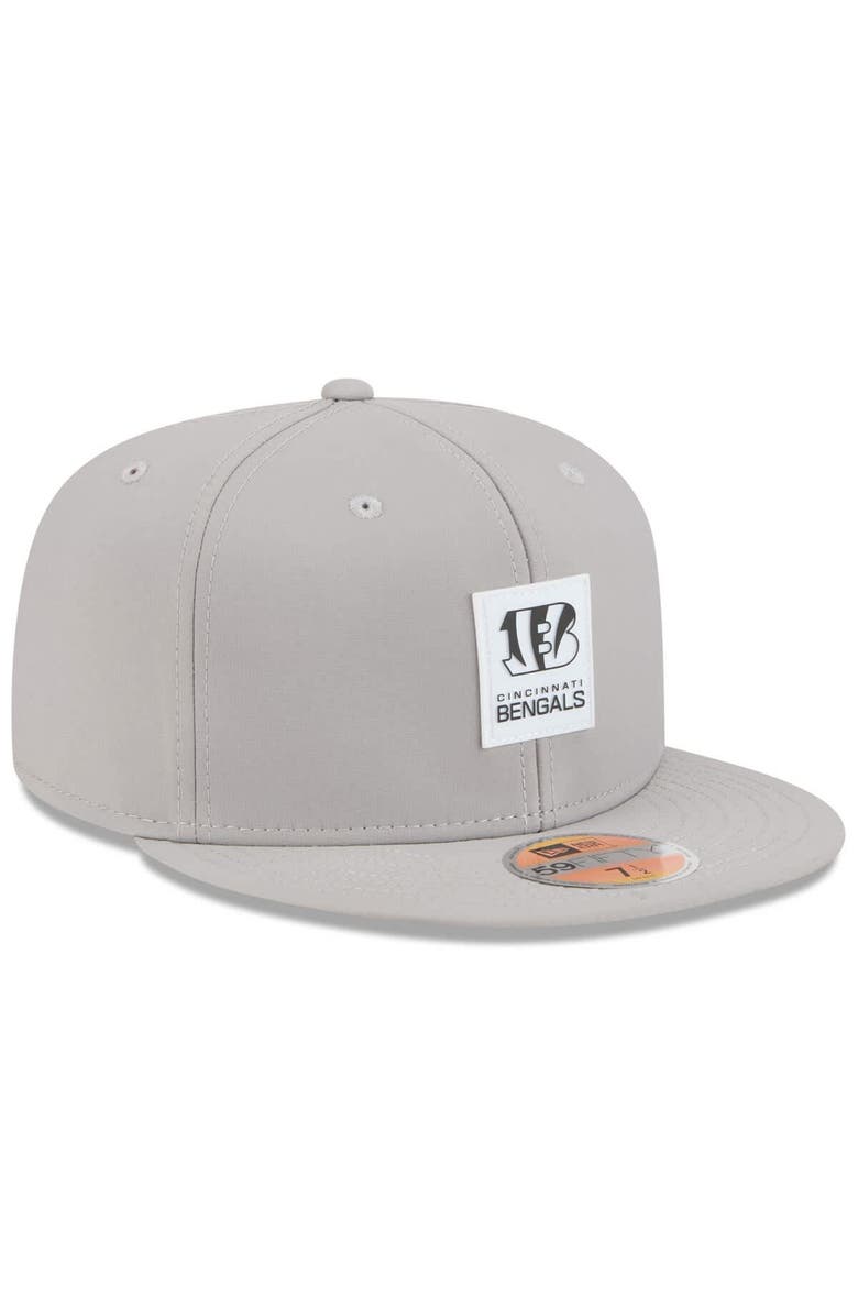 New Era Men's New Era Gray Cincinnati Bengals 2025 Sideline 59FIFTY Fitted Hat, Alternate, color, Gray