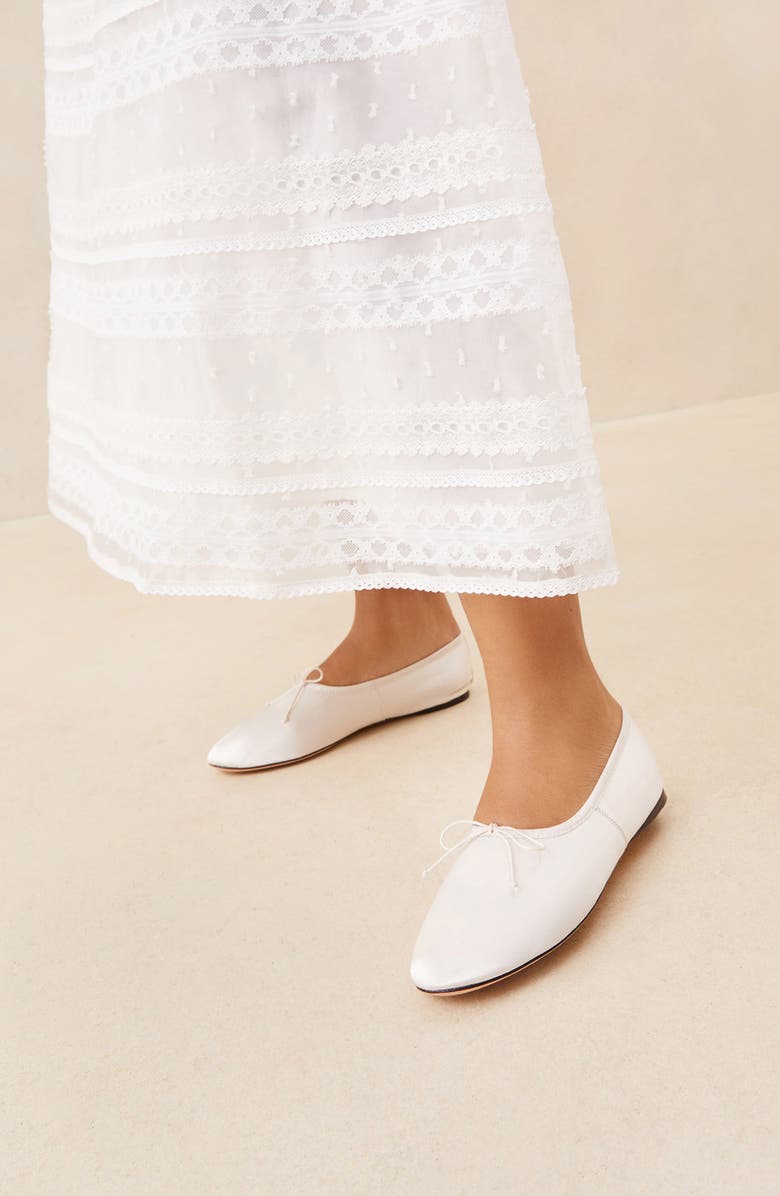 Loeffler Randall Landon Ballet Flat, Alternate, color, Cream White