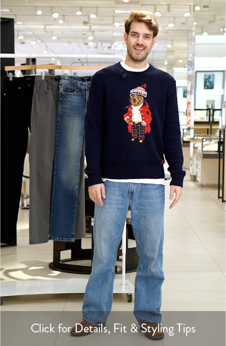 Bear Intarsia Cotton & Cashmere Sweater, sales video thumbnail