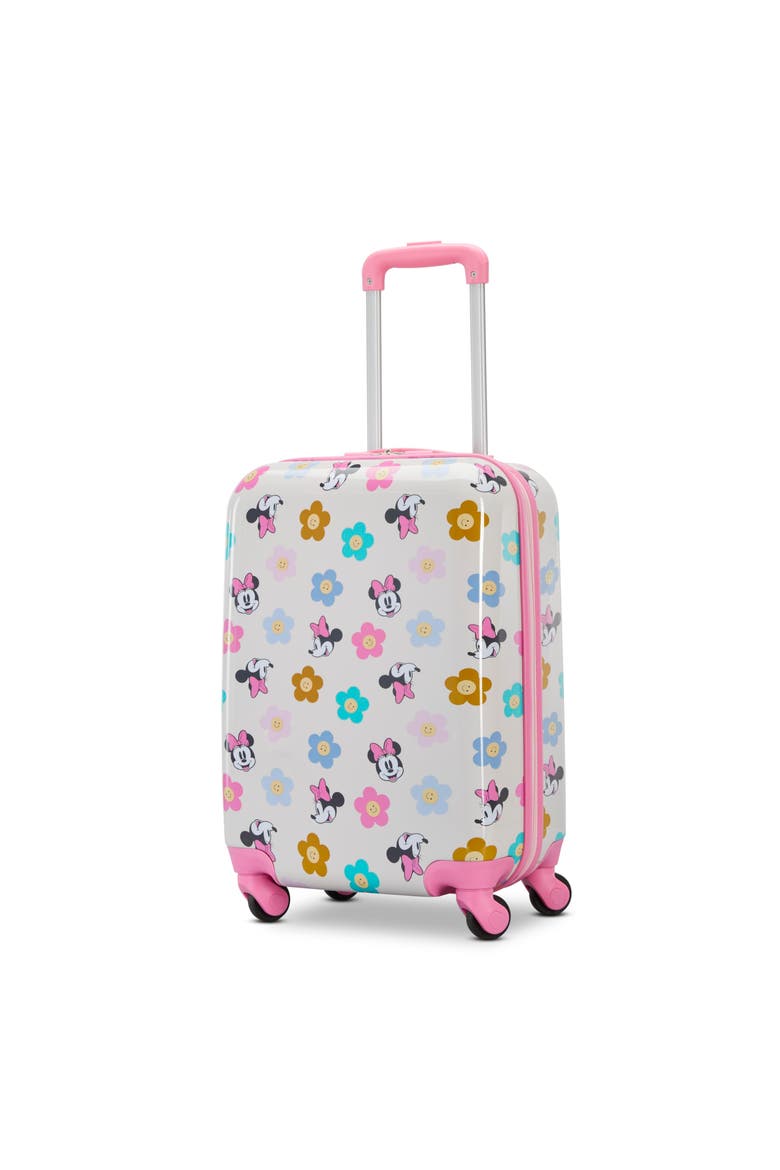 Disney Hardside Carry on 18 Inch Luggage with Spinner Wheels, Main, color, Minnie Mouse