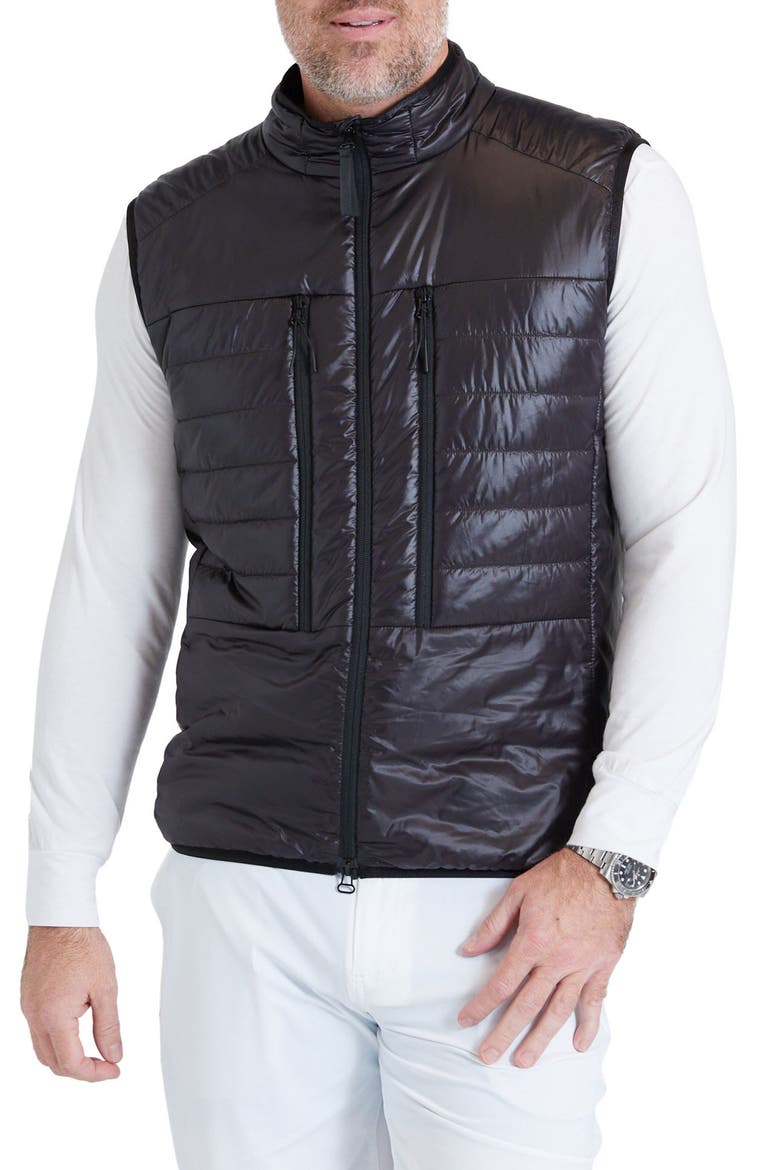 Harding Quilted Vest, Main, color, TUXEDO