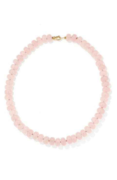 Rose Quartz Beaded Necklace