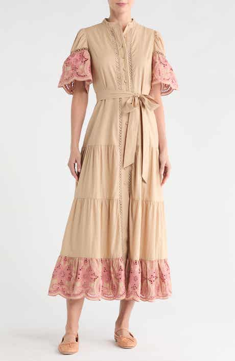 Love By Design Southampton Embroidered Maxi Shirtdress