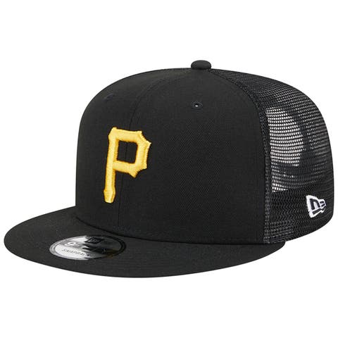 Men's New Era Black Pittsburgh Pirates Team Color Trucker 9FIFTY Snapback Hat