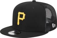 New Era Men's New Era Black Pittsburgh Pirates Team Color Trucker 9FIFTY Snapback Hat