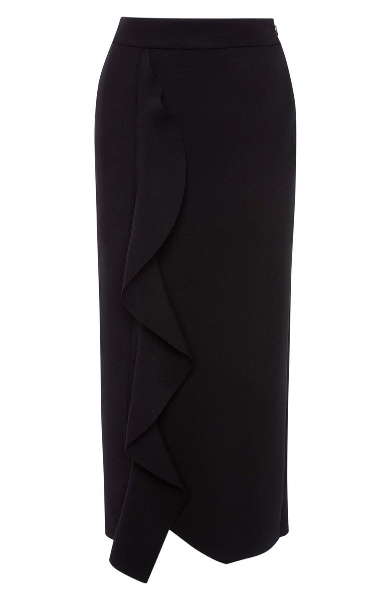 McQueen Alexander McQueen Engineered Sculpted Knit Pencil Skirt, Alternate, color, 