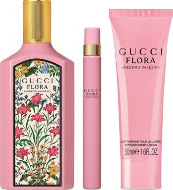 GUCCI FLORAGORGEOUSGARDENIA3点セット Gucci Flora Gorgeous Gardenia Mini Perfume, 3 Piece Floral