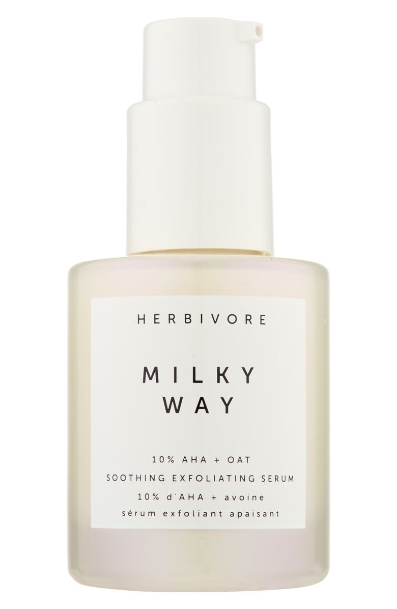 Herbivore Botanicals Milky Way 10% AHA & Oat Soothing Exfoliating Serum, Main, color, 