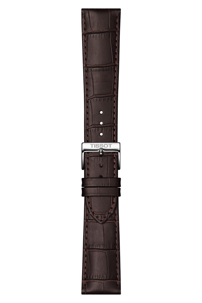 Classic Dream Leather Strap Watch, 42mm, Alternate, color, WHITE