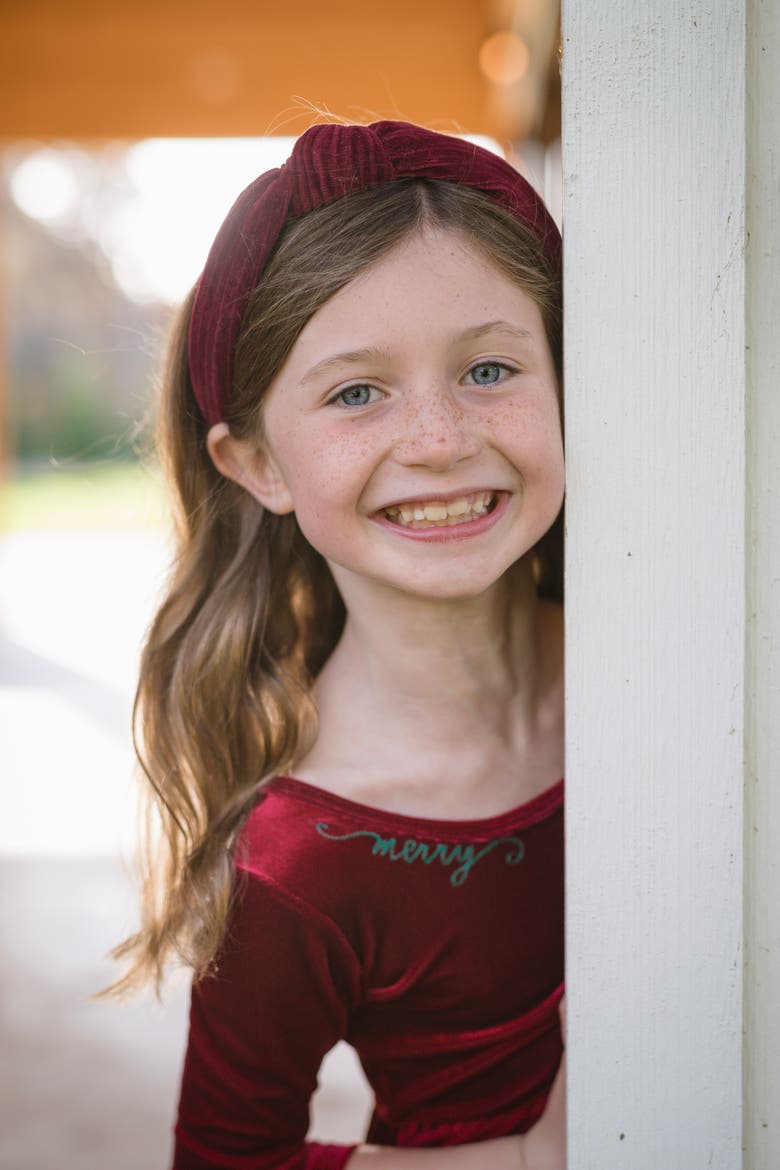 Embroidered Velvet Holiday Twirly Dress, Alternate, color, Burgundy