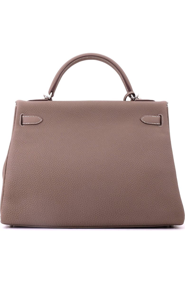 Pre-Owned Hermes Kelly Handbag Grey Togo with Palladium Hardware 32, Alternate, color, Etoupe