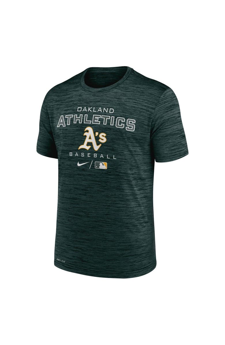 Nike Men's Nike Green Oakland Athletics Authentic Collection Velocity Practice Performance T-Shirt, Alternate, color,