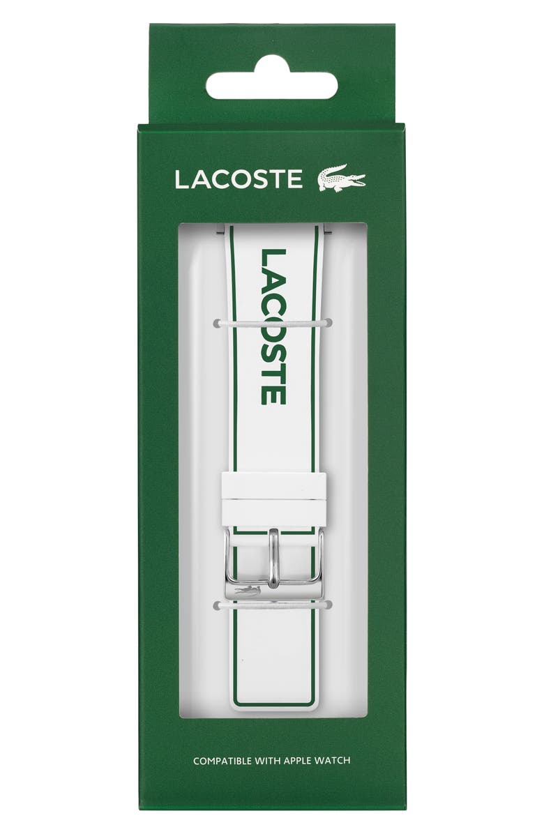 Lacoste Silicone Apple Watch<sup>®</sup> Watchband, Main, color, 